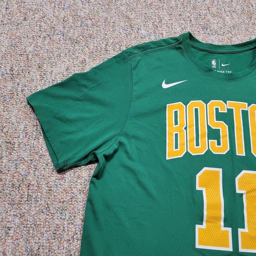 Nike Boston Celtics Shirt Mens XL Green Dri-FIT Kyrie Irving NBA AO0873-313 - Picture 5 of 16